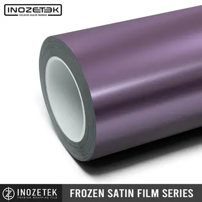 Inozetek Frozen Satin Metallic Plum Purple Frozen satin metallic