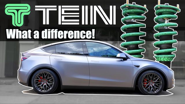 Video thumbnail: TEIN Flex Z Coilovers IMPROVE TESLA MODEL Y Handling & Comfort - First Drive Impressions