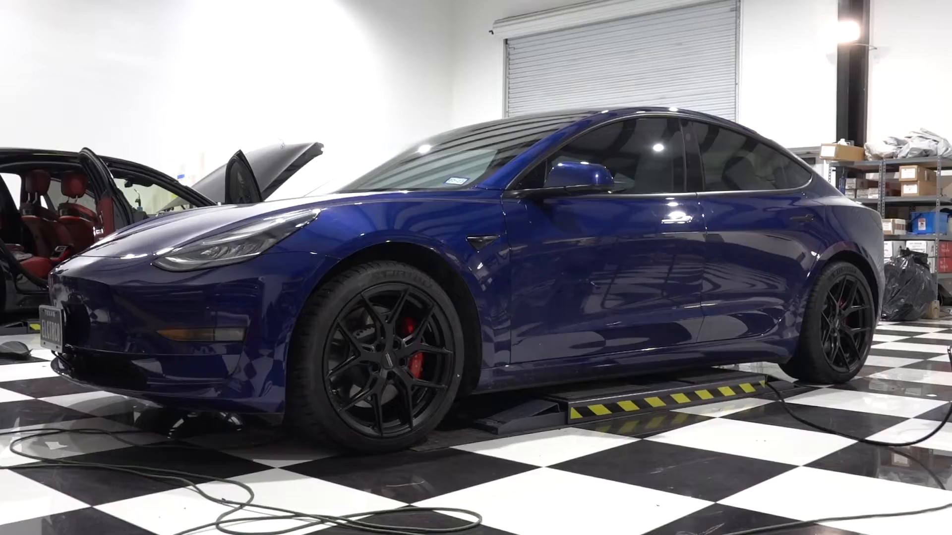 Tesla Model 3 on Vossen wheels at EVS Motors