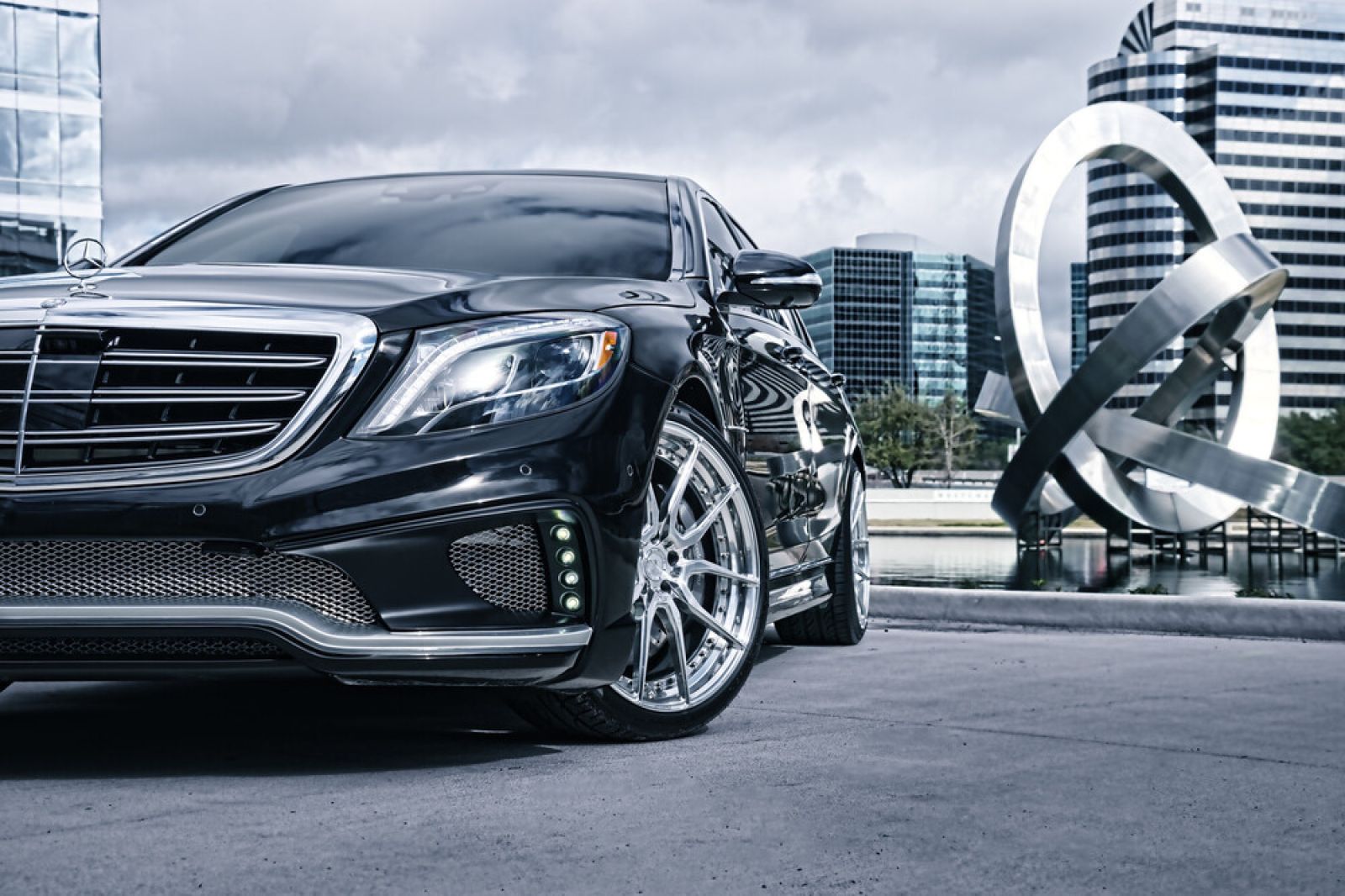 Wald International aero kit, close up front angled view